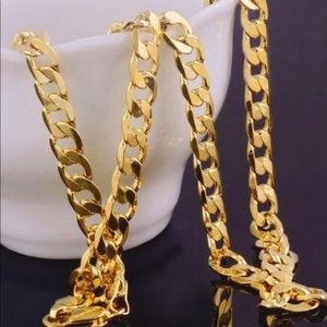 Gold filled men necklace